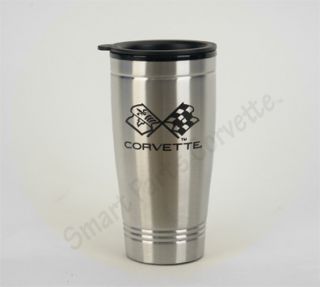  your corvette parts accessories 68 82 corvette c3 travel mug stainless