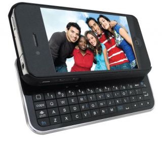 Slide Out Bluetooth Keyboard and Case for iPhone 4 and 4S —