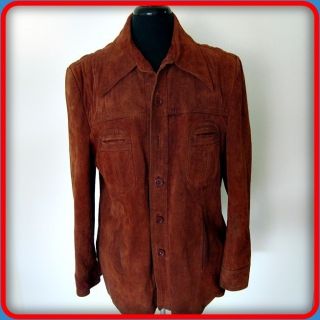 Cresco AWESOME Vintage Coat Heavy WESTERN Suede Leather RANCHER JACKET