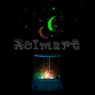 Sky Night Light Cosmos Projector Star Constellation Kids Bedside Lamp