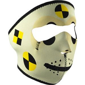 Crash Test Dummy Neoprene Full Face Costume Party Mask
