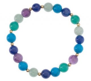 Lee Sands Colors of the Season Bead Stretch Bracelet —