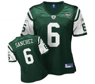 NFL Jets Mark Sanchez Womens Replica Team Color Jersey —