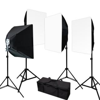 JS Continuous Lighting Photo Video Softbox 3200W Light Kit JSK125