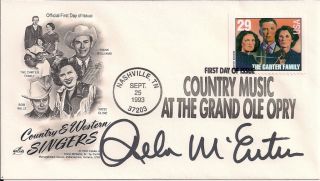  Signed FDC 9 25 93 Country Western Singers w Carter Family