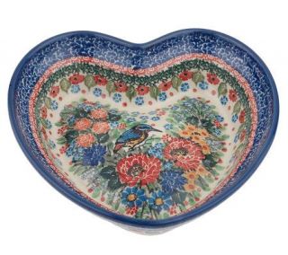 PolishStoneware Signature Sweetheart Song Heart Dish —