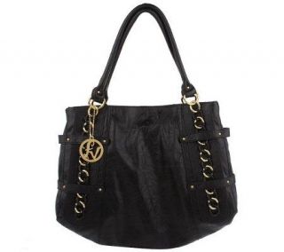 by Fortuna Valentino Shopper Tote with Chain Detail   A84787