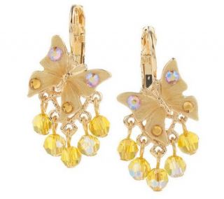 Kirks Folly ButterflyKisses Sparkle Lever Back Earrings —