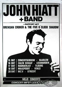 John Hiatt 1987 Tour Concert Poster Brendan Croker