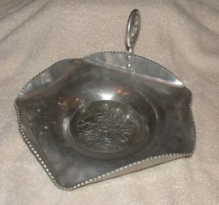 Cromwell Hand Wrought Aluminum Candy Dish Fruit Flower