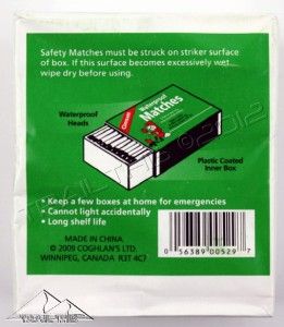 400 Coghlans Coghlans Waterproof Matches Emergency Safety Survival 10