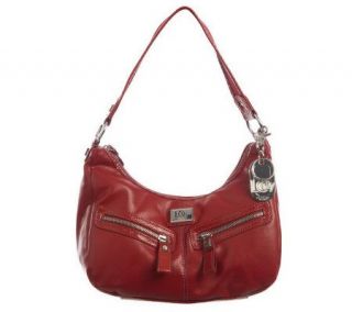 Liz Claiborne New York Hobo Bag with ZipFrontPockets andCosmeticCase 