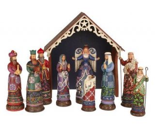 Jim Shore Heartwood Creek Set of 10 Nativity Figurines —