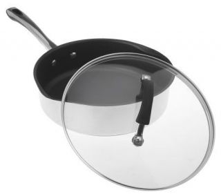 CooksEssentials Premier 18/10 Stainless Steel 3 qt. Covered Saute 