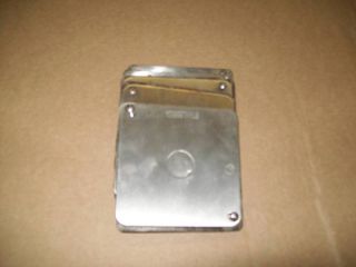 Sq Stainless Steel Electrical Cover Plates New