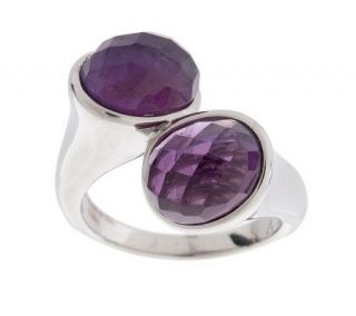 Steel by Design Amethyst Bypass Ring —