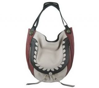 orYANY Leather Cassie Hobo with Front Pouch & Braided Detail