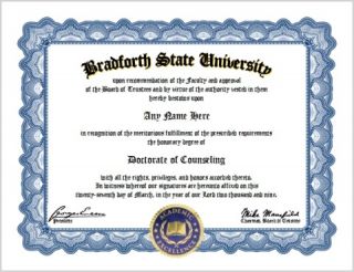 Counseling Diploma Counselor Lover Diploma