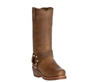 Dingo Ladies Tan Apache Distressed Harness Boot —