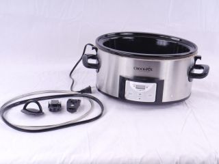 Crock Pot 6 Quart Programmable Cook Carry Oval Slow Cooker No Lid