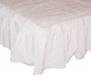 Zip A Ruffle Zip On/Off Solid Color Bed Skirt —