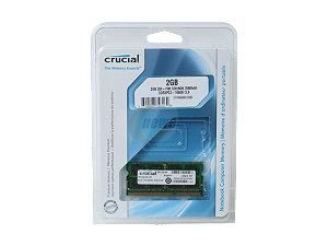 Crucial 2GB 204 Pin DDR3 SO DIMM DDR3 1333 (PC3 10600) Laptop Memory