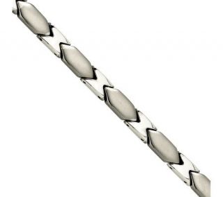 Steel by Design 7 1/2 Fancy Link Bracelet —