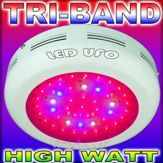 90 Watt LED Grow Light w 2W Triband UFO Hydroponic 90W