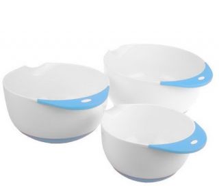 Prepology Set of 3 Dishwasher Safe Non Slip Mixing Bowls —