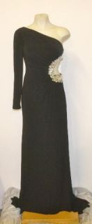 Sherri Hill Size 0 Black Crystal Formal Prom Dress Gown 2554