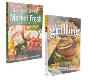 Taste of Home Backyard Grilling& The Market Fresh Cookbook Set