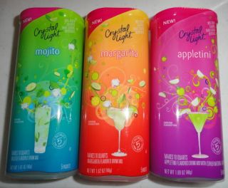 Crystal Light Mocktails Appletini Mojito Margarita Flavor Drink Mix 15