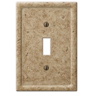  Travertine Textured Stone Noce Resin Switch Plate Outlet Covers
