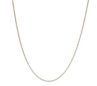 EternaGold 24 Shimmer Rope Necklace 14K Gold, 2.6g   J261885