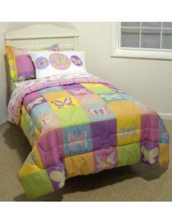 Crayola Butterfly Comforters Pastel Twin Comforter