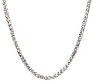 Forza Mens Stainless Steel Bold Wheat Necklace —