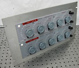 C96029 Lot 2 Croydon RBB5 Decade Resistor Resistance Box in Rack Mount