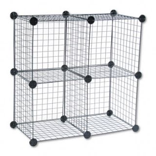 SAFCO PRODUCTS 5279BL Wire Cube Shelving System, 14w x 14d x 14h