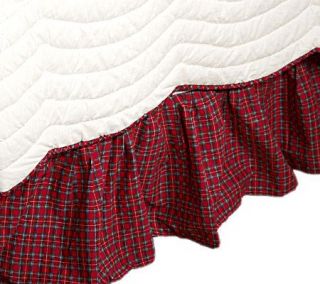 WilliamsburgHom Holly Boughs King Size Bed Skirt —