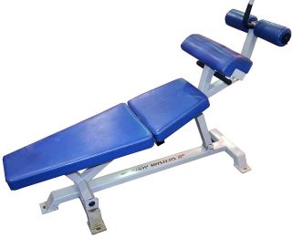 Body Masters Incline Crunch Abdominal Workout Bench Gym Fitness