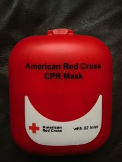 NEW American Red Cross CPR Mask   Unused   Hard Case, Belt Clip