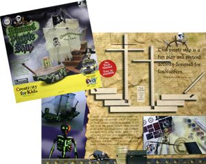 Creativity for Kids Haunted Pirate SHIP Craft Kit New