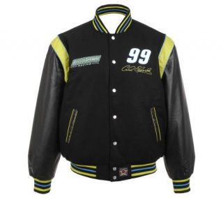 NASCAR Carl Edwards Wool & Leather Jacket —