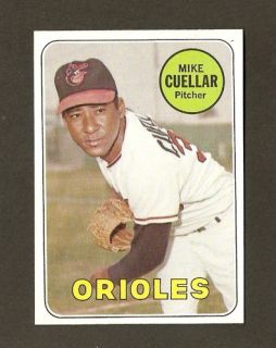 1969 Topps 453 Mike Cuellar Baltimore Orioles N Mint