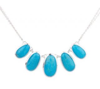 As IsSterling Bold Turquoise Frontal 18 Necklace   J262226