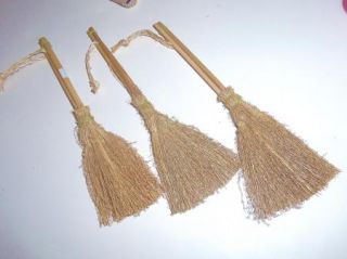 Twig Straw Broom Vintage 8 Primitive  Doll Wedding Besom Craft Supply