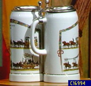 Choice of Oktoberfest Porcelain Steins by Gerz —