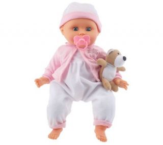 16 Interactive Talking Baby Doll with Teddy Bear and Accessories
