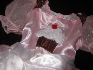 AUTHENTIC Cupcake Halloween Costume Baby Girl Toddler 2T Pink Tutu