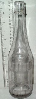  Glass Vintage Ketchup Glass Bottle Curtice Preserves Ribbed